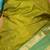 Apple green and dual tone blue butta pure kanchi silk saree