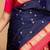 Navy blue silk saree