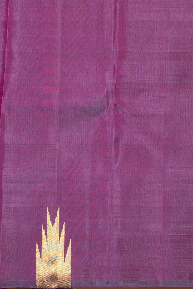 Ultra violet temple pure kanchi silk saree