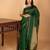 Bottle green butta pure kanchi silk saree