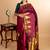 Maroon temple border kanjipuram silk saree