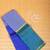 Blue light blue and teal blue mubbagam pure kanchi silk saree