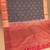Steel grey and dazzle pink soft silk saree