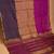 Magenta orange and purple mubbagam pure kanchi silk saree