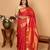 Chilli red pure kanjivaram silk saree