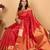 Chilli red pure kanjivaram silk saree
