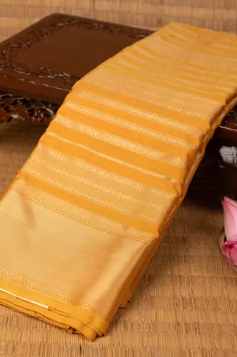 Mango yellow and reddish pink soft silk saree