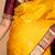 Yellow and maroon pure silk saree