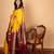 Yellow and maroon pure silk saree