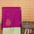 Orchid purple and pastel blue kanchi semi silk saree