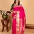 Rose brocade blouse pure kanchi silk saree