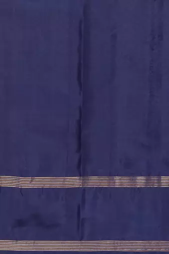 Royal blue kanjivaram silk saree with blouse