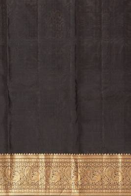 Black pure kanjivaram silk saree 4