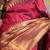 Maroon and gold saree