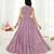 Women mauve paisley printed sleeveless round neck maxi dress