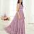 Women mauve paisley printed sleeveless round neck maxi dress
