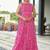 Women pink paisley printed sleeveless round neck maxi dress