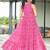 Women pink paisley printed sleeveless round neck maxi dress