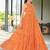Women orange paisley printed sleeveless round neck maxi dress