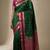 Pine green and orchid purple retta patta border pure touch silk saree