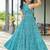 Women turquoise blue paisley printed sleeveless round neck maxi dress