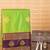 Lawn green and purple semi silk saree