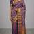 Plum purple and maroon soft silk saree