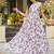 Women purple floral printed sleeveless round neck maxi dress
