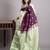 Violet and mint green pure kanjivaram silk saree