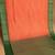 Neon orange and forest green brocade soft silk saree