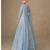Light blue chinon silk gowns full size free size 