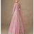 Light pink chinon silk gowns full size free size 