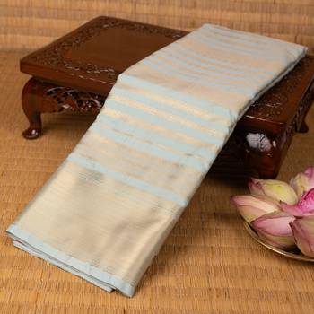 Powder blue and reddish pink soft silk saree 1