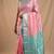 Fandango pink and cyan blue pure touch silk saree