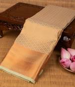 Light green semi silk saree