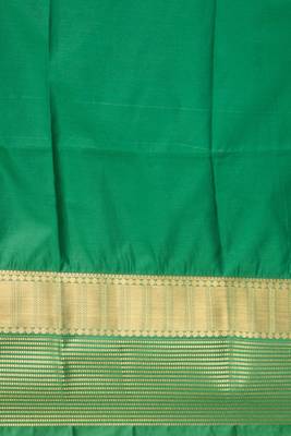 Palatinate purple and lawn green soft silk saree 3