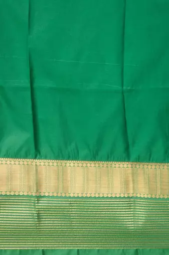 Palatinate purple and lawn green soft silk saree with blouse