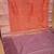 Dual tone Orange and lavender soft silk saree