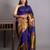 Royal blue pure kanjivaram silk saree