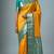 Honey orange semi silk saree