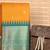Honey orange semi silk saree
