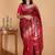 Pink and maroon silk saree