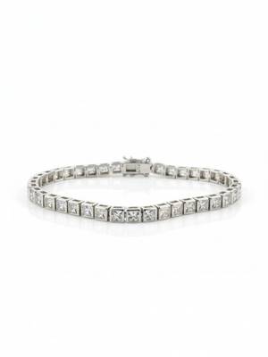 Sterling princess halo bracelet 1