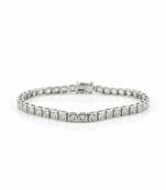 Sterling princess halo bracelet