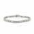 Sterling princess halo bracelet