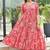Women pink all-over floral print rayon fit & flare maxi dress