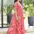 Women pink all-over floral print rayon fit & flare maxi dress