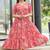 Women pink all-over floral print rayon fit & flare maxi dress