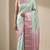 Powder blue and rosewood pink soft silk saree