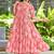 Women pink all-over floral print rayon fit & flare maxi dress